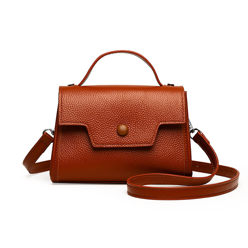 Sac à bandoulière en cuir véritable Fashionable LightlyLuxurious Versatile Crossbody ShoulderBag élégant.
